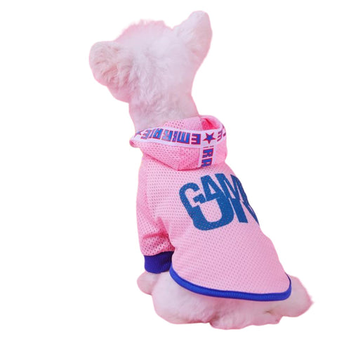 Breathable Mesh Hooded Dog Vest - Stylish Summer Shirt For Small Dogs-0