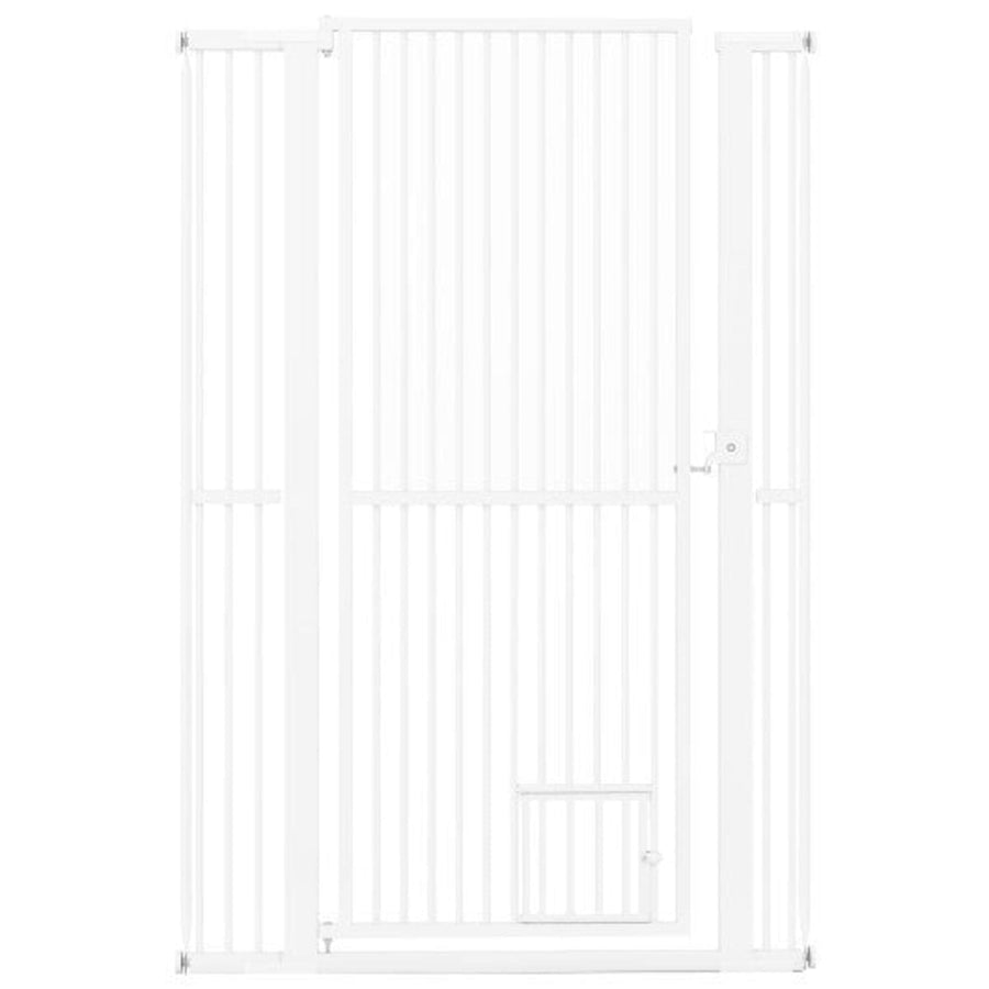 59" Extra Tall Pet Gate Heavy-Duty Metal Gate for Cats