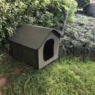 Waterproof Foldable Dog Shelter in Grey, Composite EVA shell