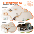 Wall Mounted Cat Shelves in Natural, weight capacity