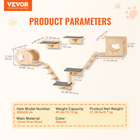 Wall Mounted Cat Shelves in Natural, easy-to-clean surfaces