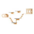 Wall Mounted Cat Shelves in Natural, view 8
