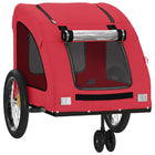 Bike Trailer Red Oxford Fabric and Iron for Dogs – Durable Build