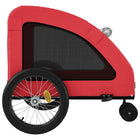 Bike Trailer Red Oxford Fabric and Iron for Dogs – Durable Build