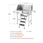 Professional 34" Stainless Steel Pet Grooming Tub with Walk-In Stairs (view 6)