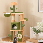 63 Inch Cactus Cat Tree – Sisal Scratching Posts & Board – Green