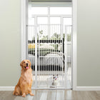 59" Extra Tall Pet Gate Heavy-Duty Metal Gate for Cats