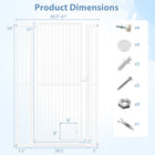 59" Extra Tall Pet Gate Heavy-Duty Metal Gate for Cats