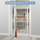 59" Extra Tall Pet Gate Heavy-Duty Metal Gate for Cats