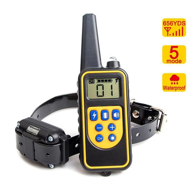 Pro-Series 800m Waterproof Remote Dog Training Collar – Sound, Vibration & Shock — Training & Behavior Training Collars | Paws N Shades